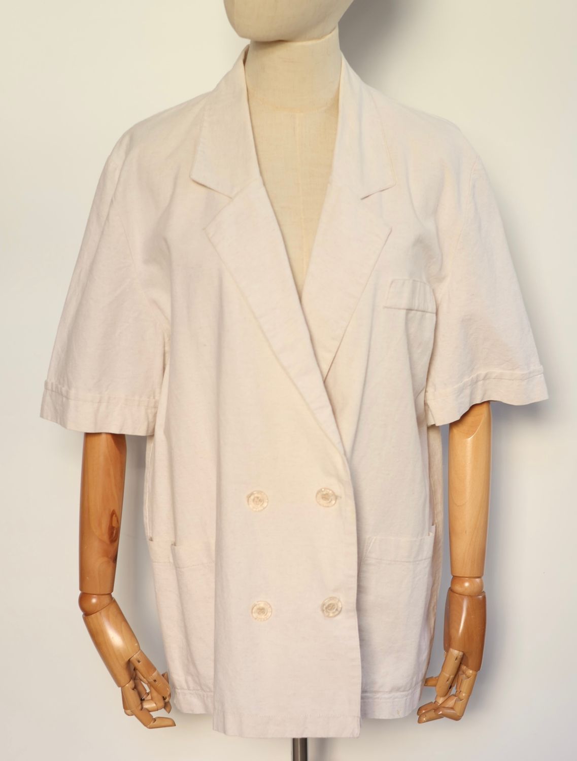 Vintage Oversized Linen Jacket