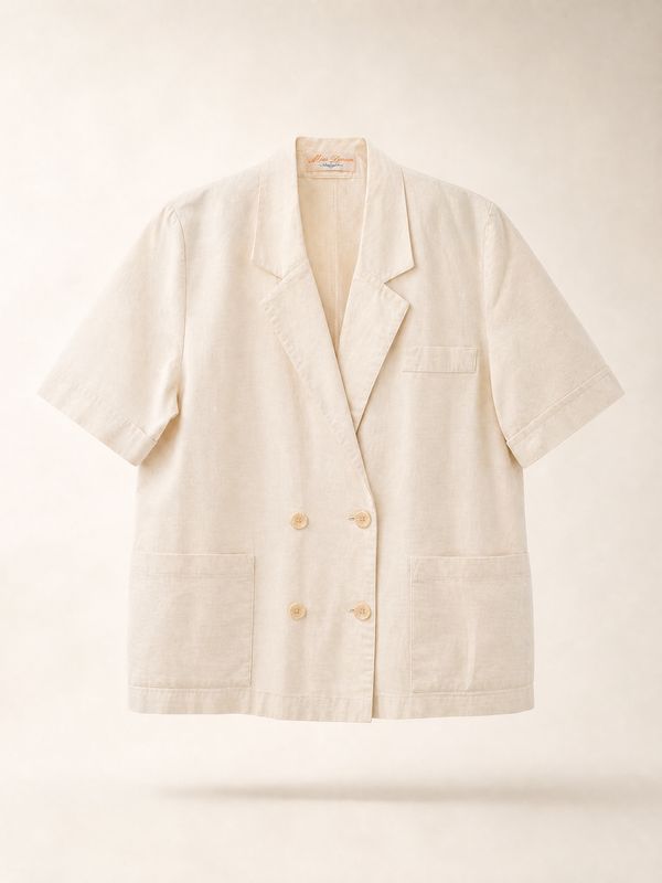 Vintage Oversized Linen Jacket