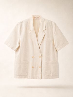 Vintage Oversized Linen Jacket