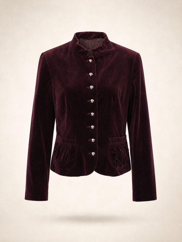 Velvet Aubergine Jacket