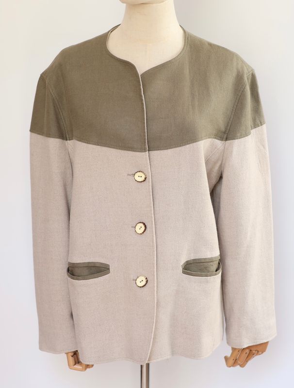 Sage Green Linen Jacket