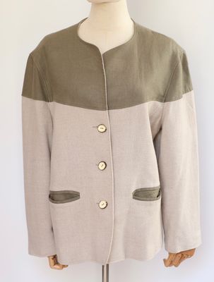 Sage Green Linen Jacket