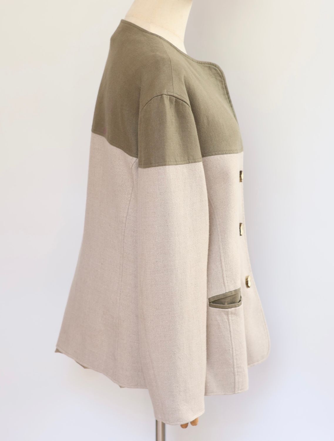Sage Green Linen Jacket