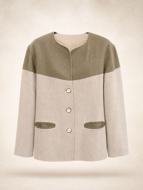 Sage Green Linen Jacket
