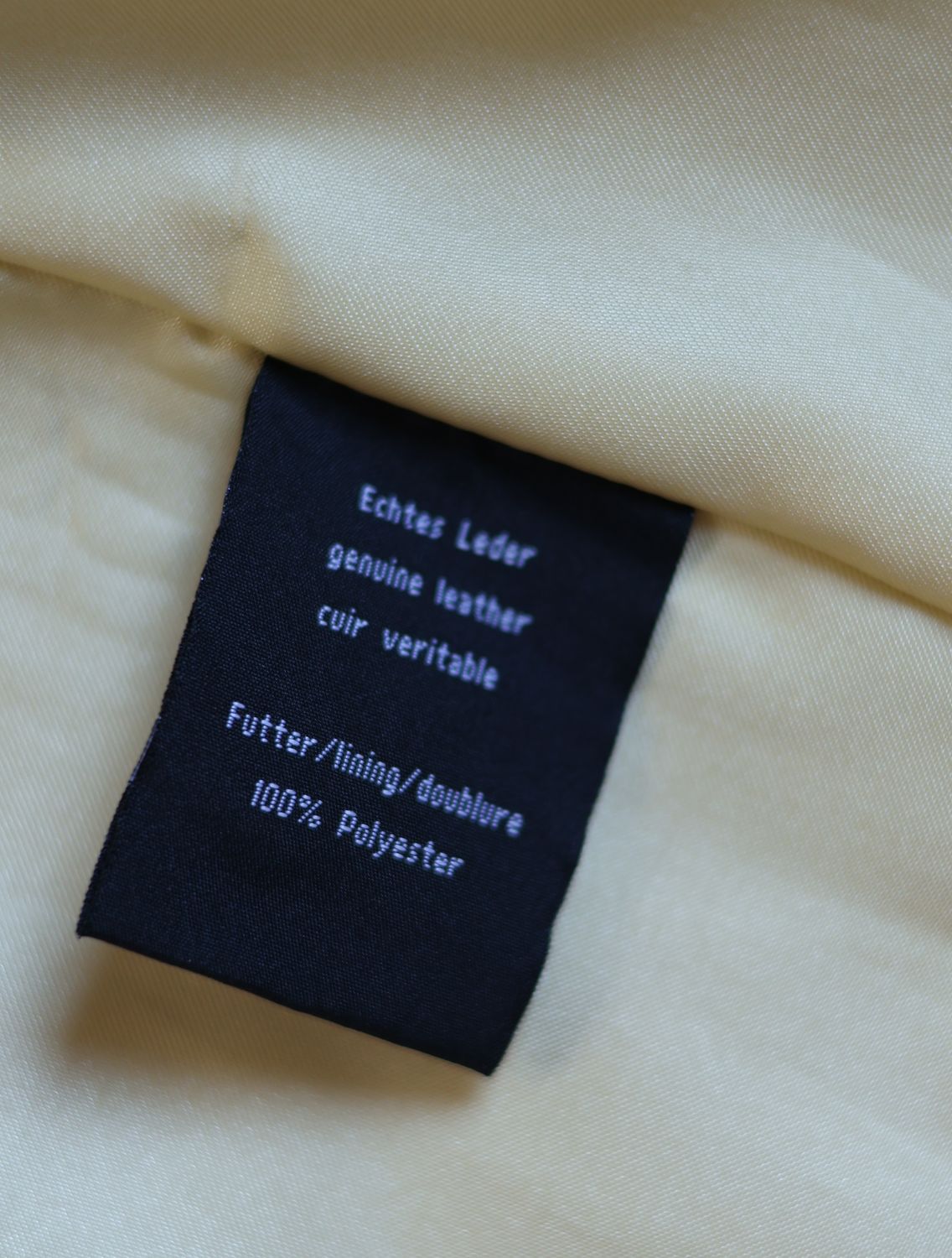 Butter Yellow Leather Coat