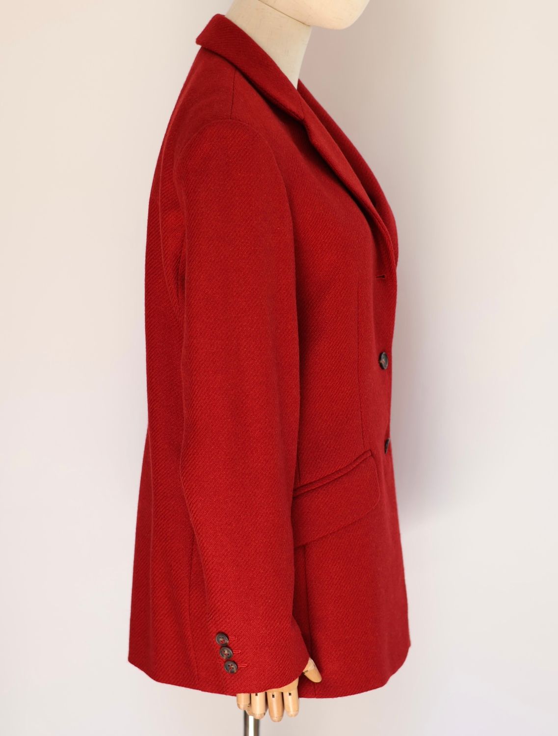 Max Mara Red Wool Blazer