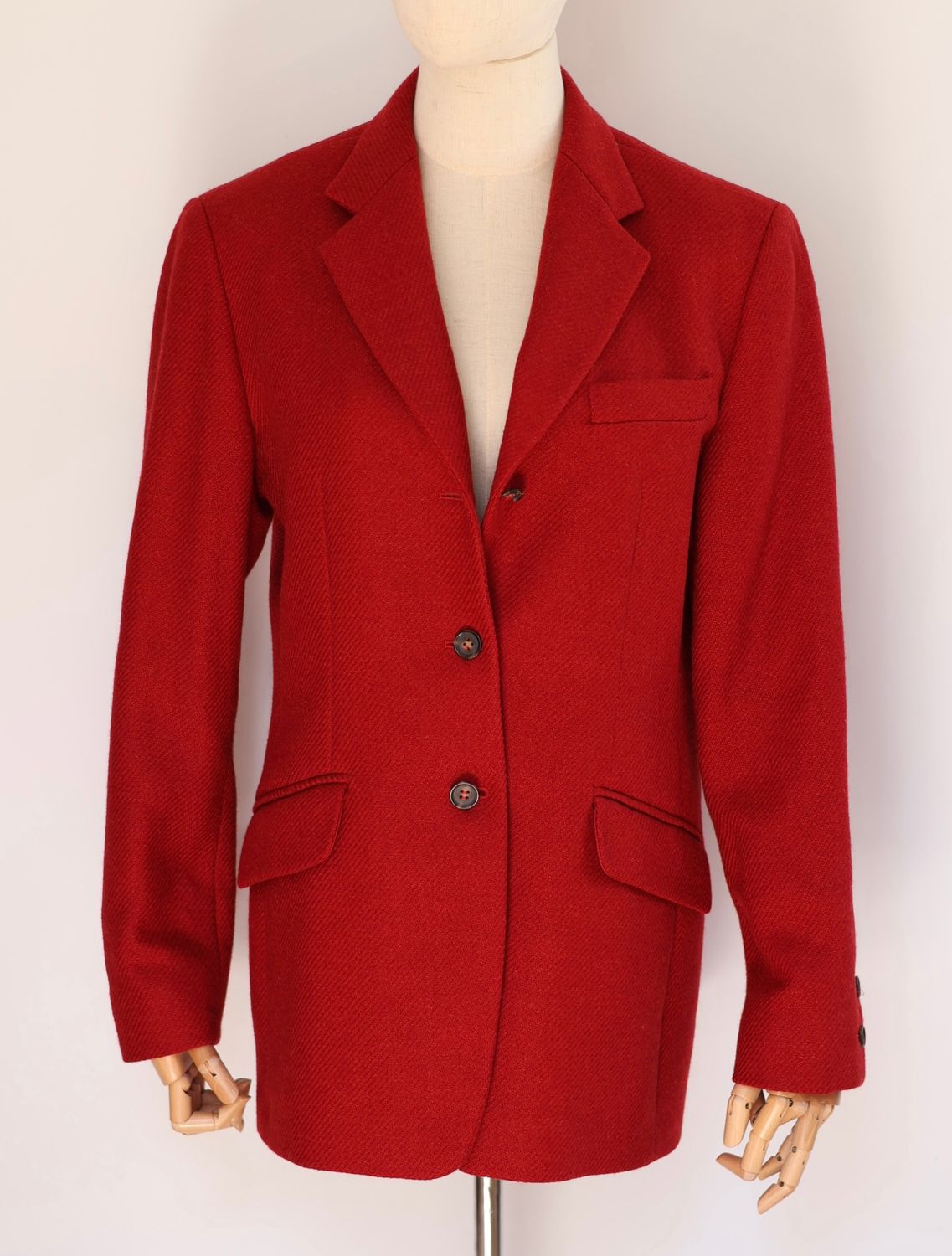 Max Mara Red Wool Blazer