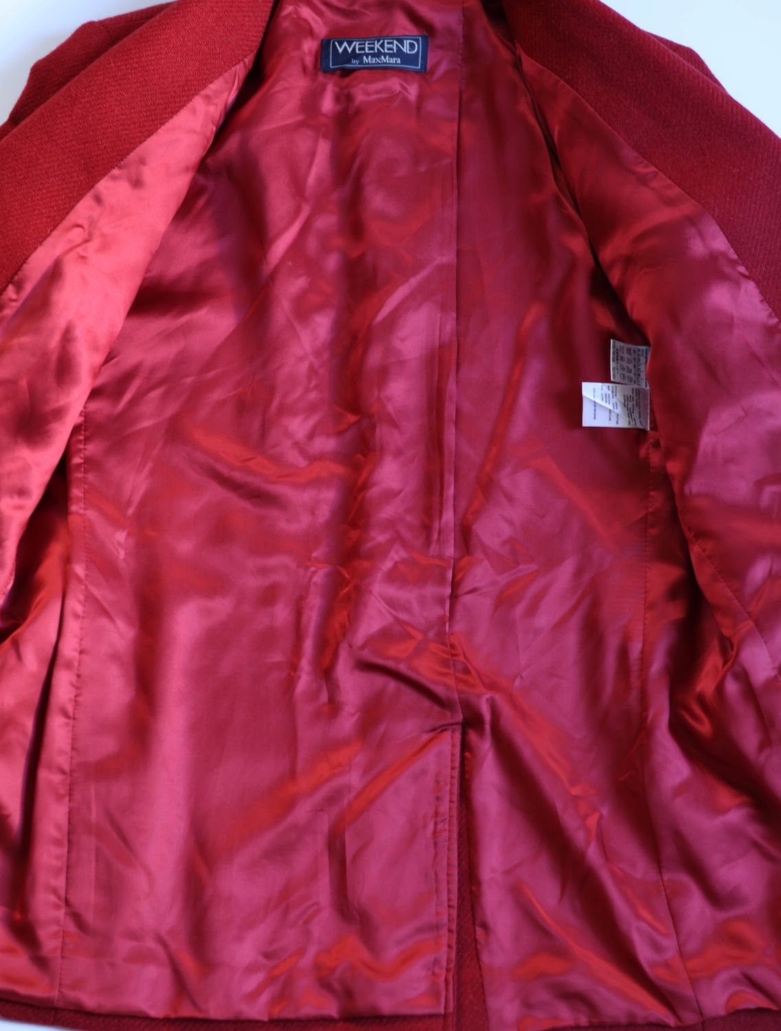 Max Mara Red Wool Blazer