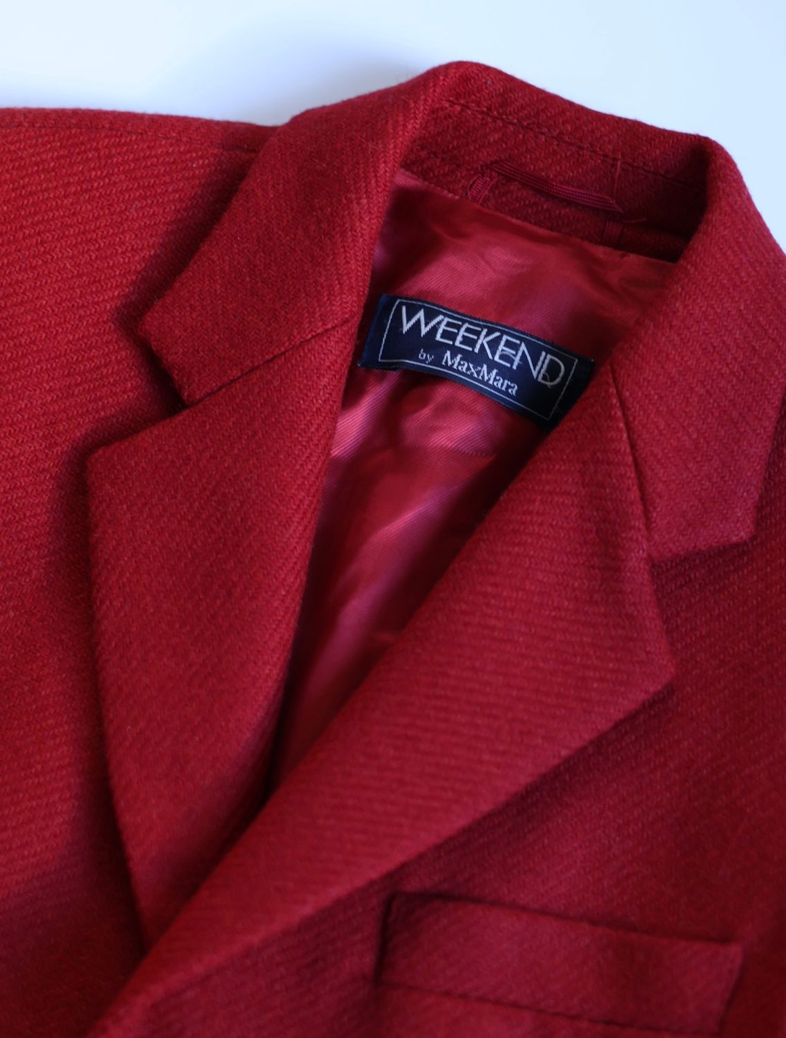 Max Mara Red Wool Blazer