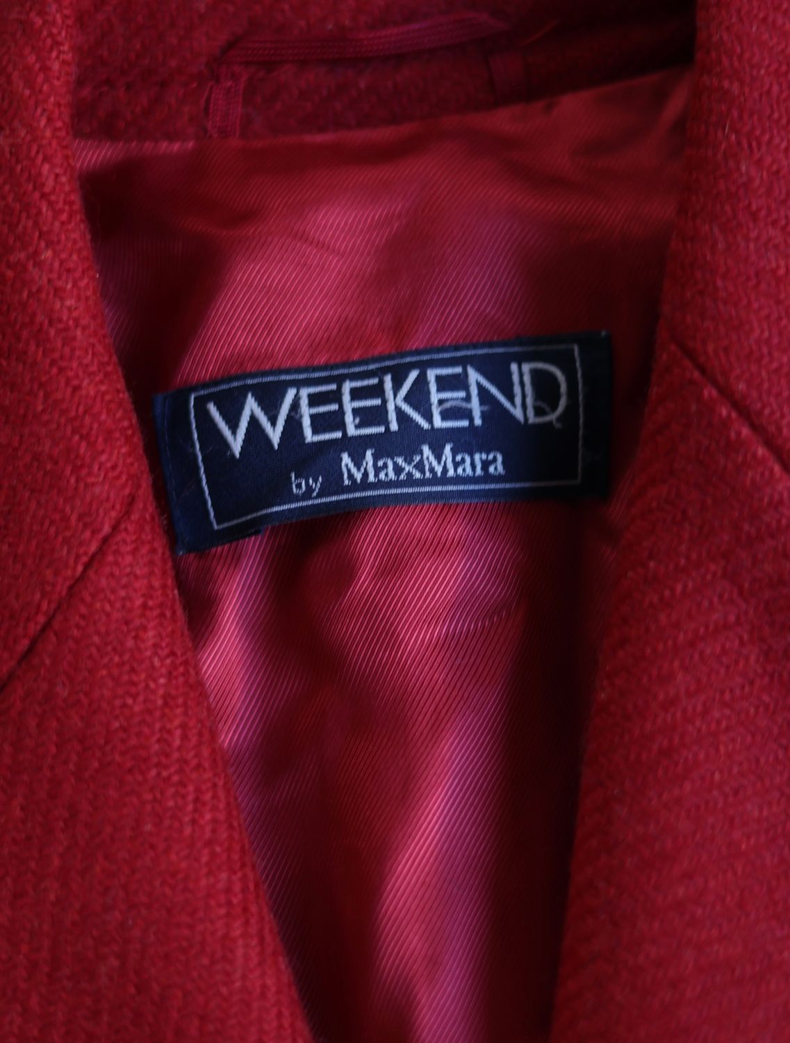 Max Mara Red Wool Blazer