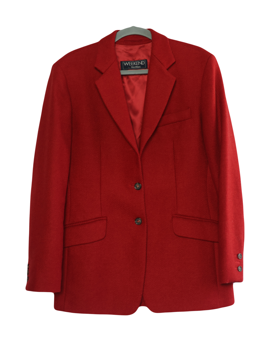 Max Mara Red Wool Blazer