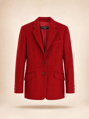 Max Mara Red Wool Blazer