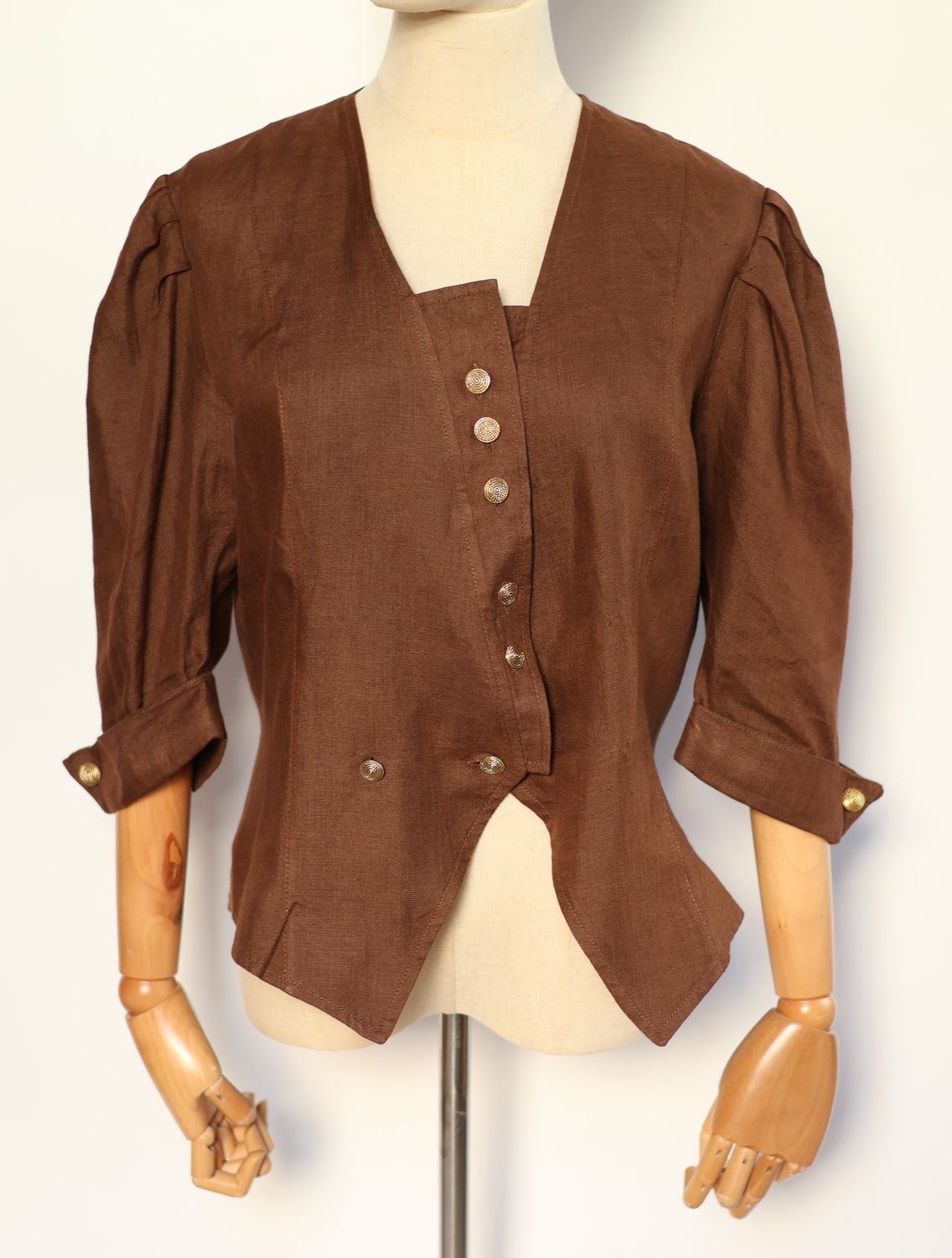 Vintage Puff Sleeves Jacket