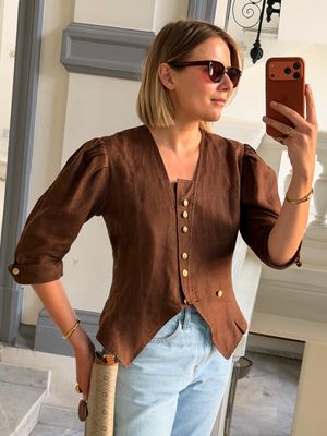 Vintage Puff Sleeves Jacket