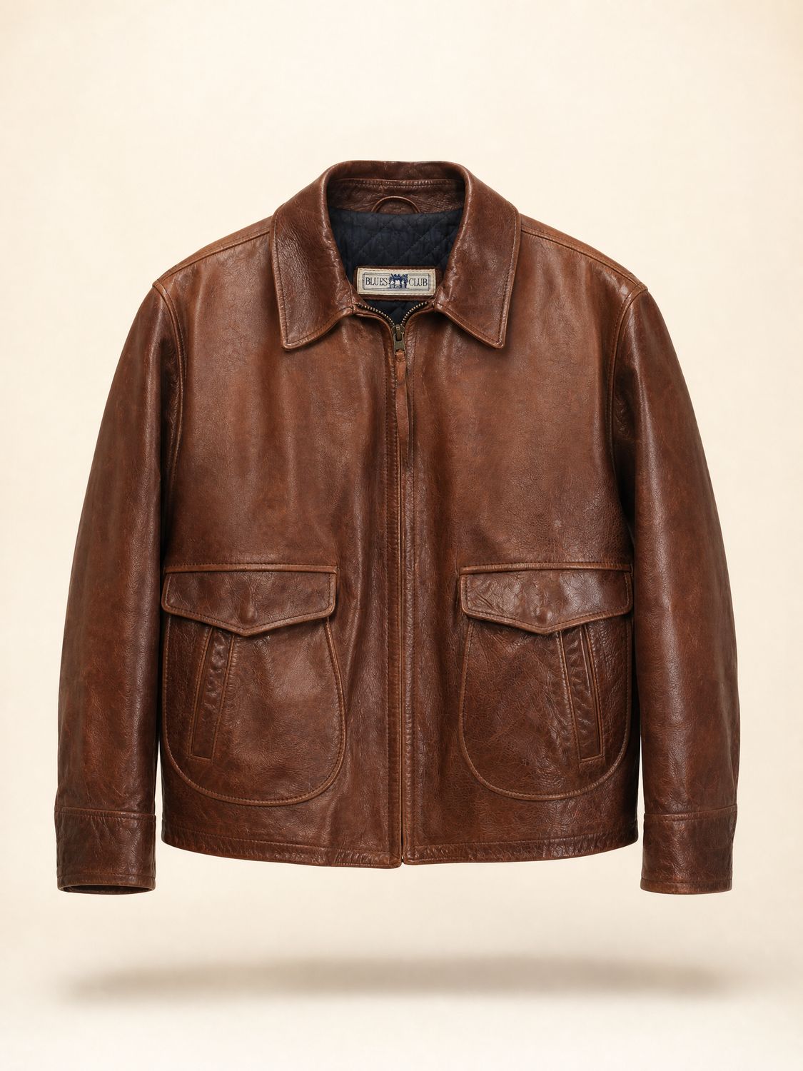 Moto Oversized Leather Jacket
