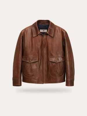 Moto Oversized Leather Jacket