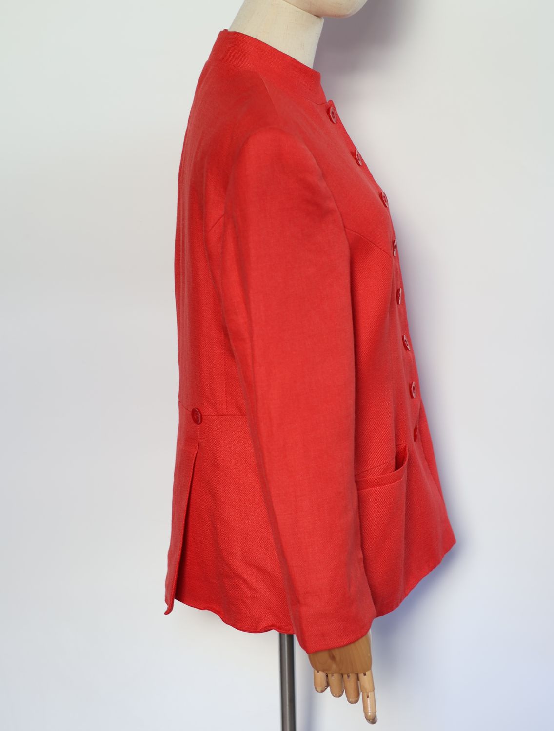 Red Wool Tailored Jacket