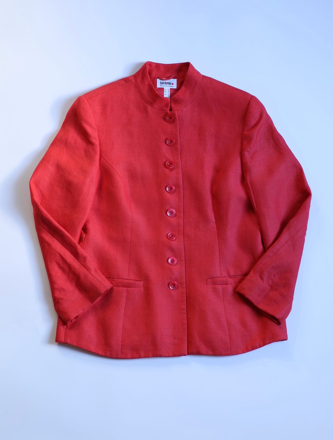 Red Wool Tailored Jacket