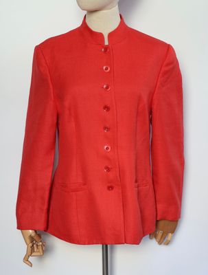 Red Wool Tailored Jacket