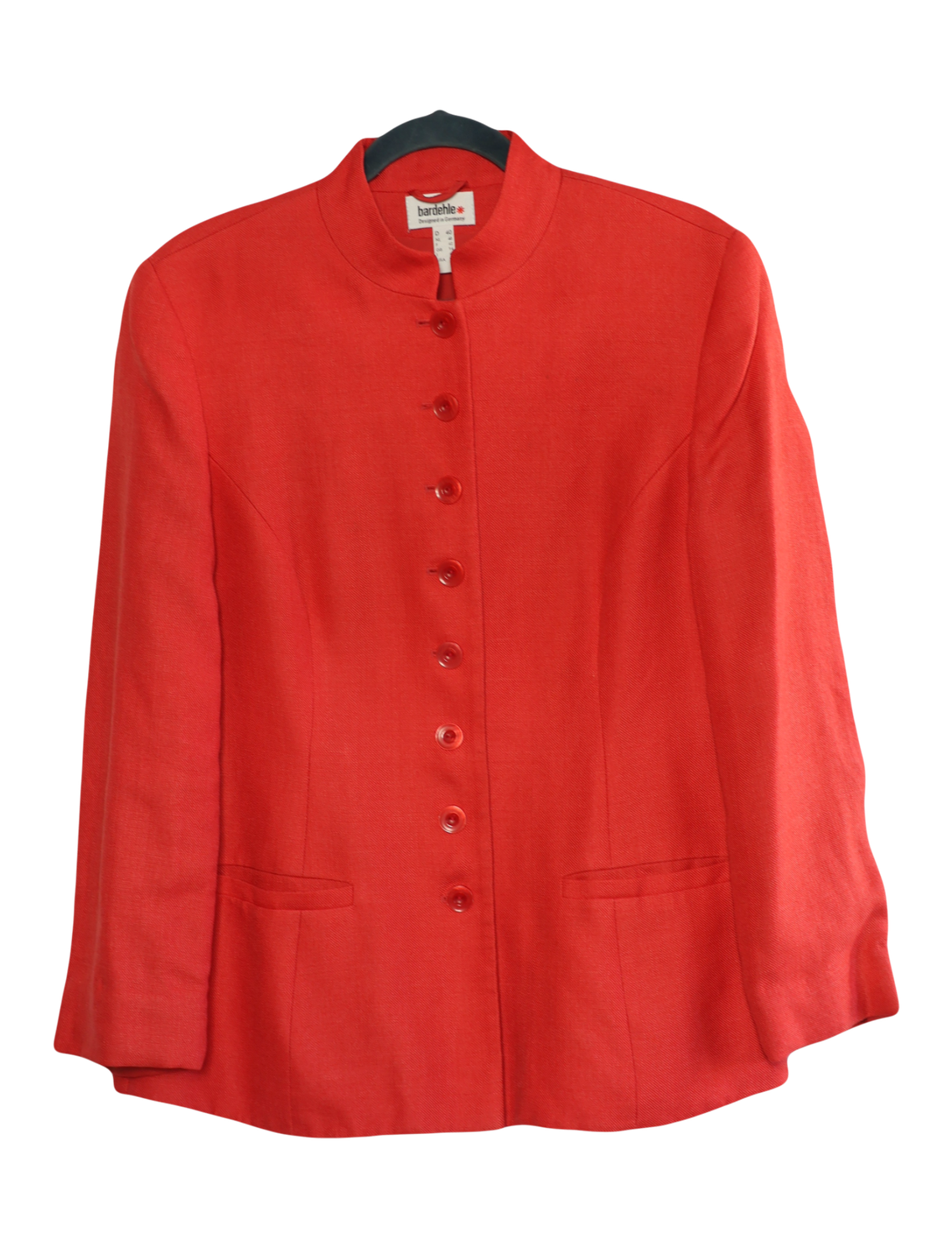 Red Wool Tailored Jacket