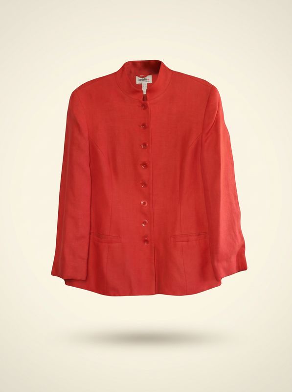 Red Wool Tailored Jacket