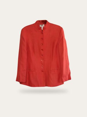 Red Wool Tailored Jacket