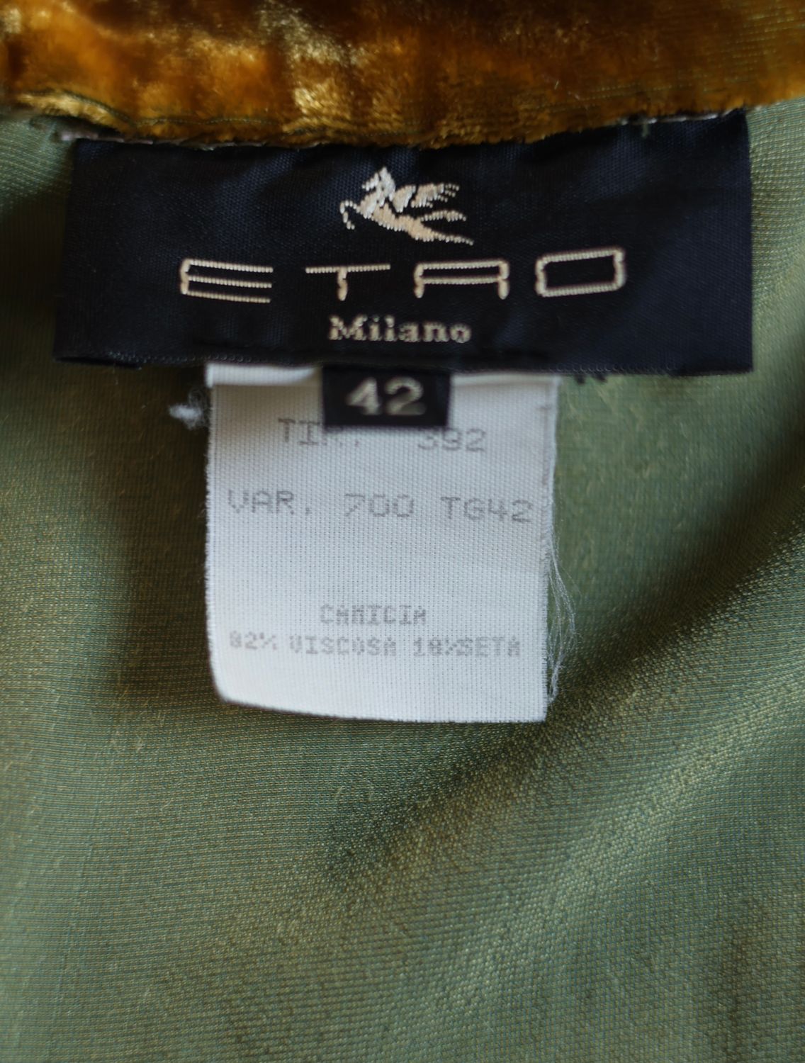 Etro Milano Velvet Blouse