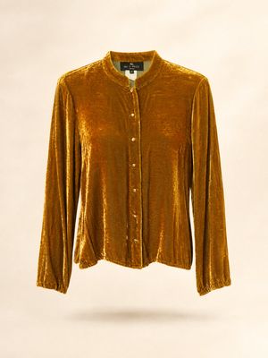 Etro Milano Velvet Blouse