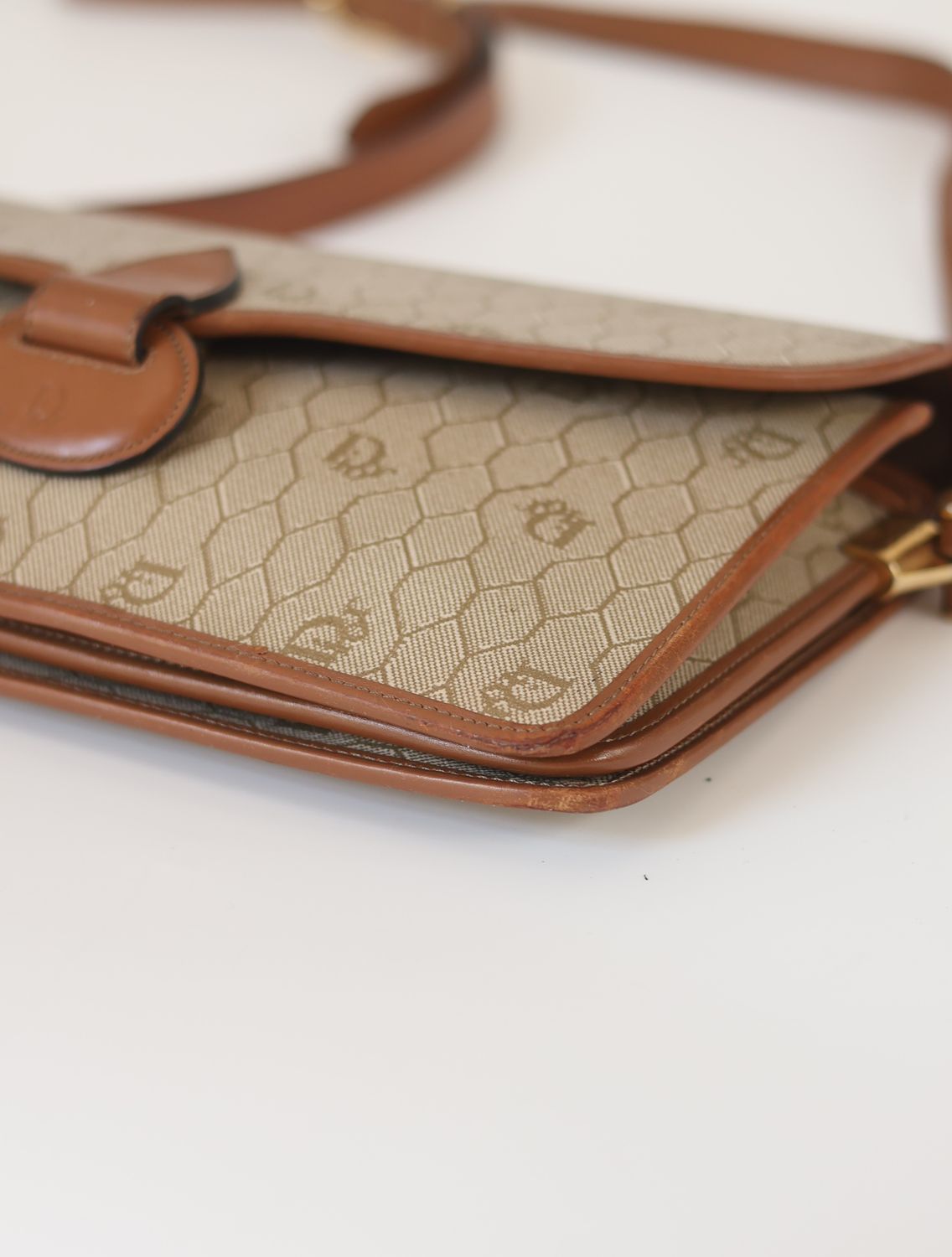 Christian Dior Honeycomb Canvas Bag