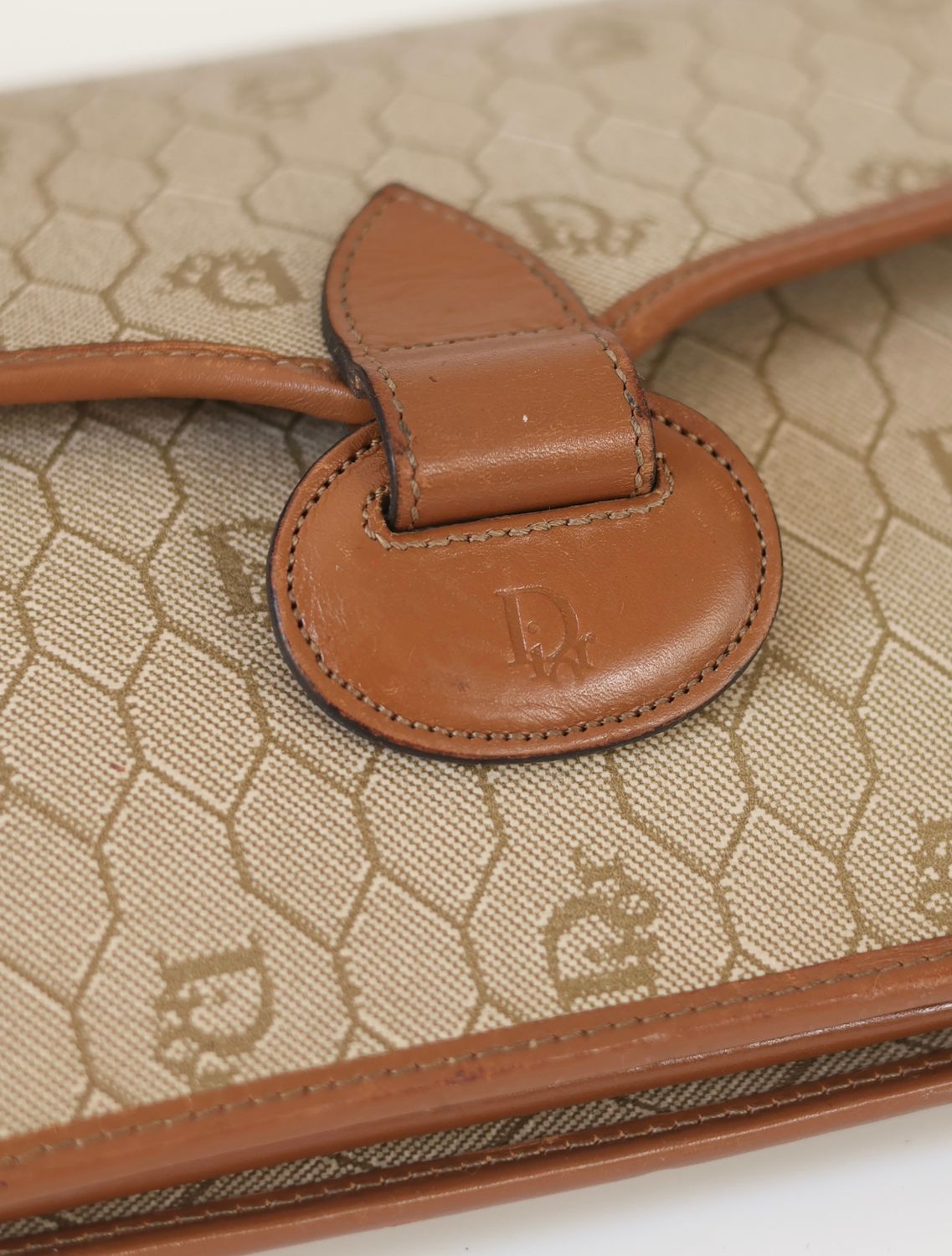 Christian Dior Honeycomb Canvas Bag