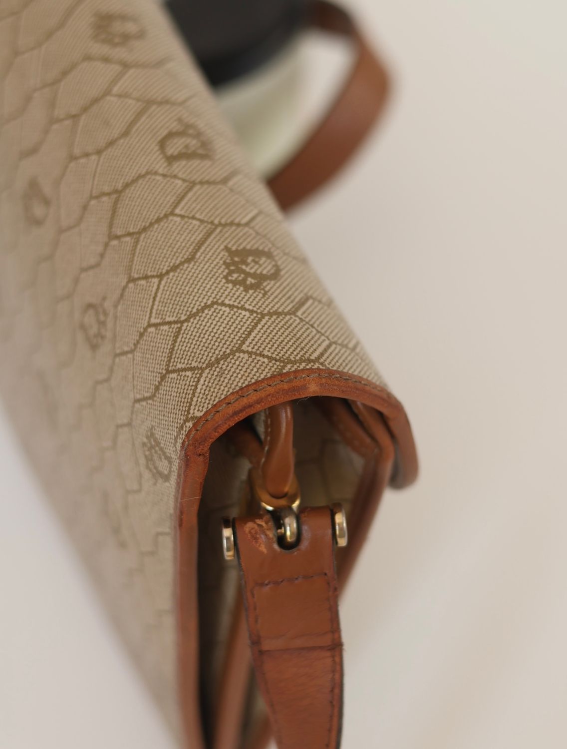 Christian Dior Honeycomb Canvas Bag