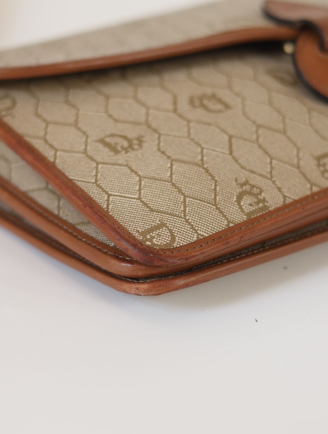 Christian Dior Honeycomb Canvas Bag