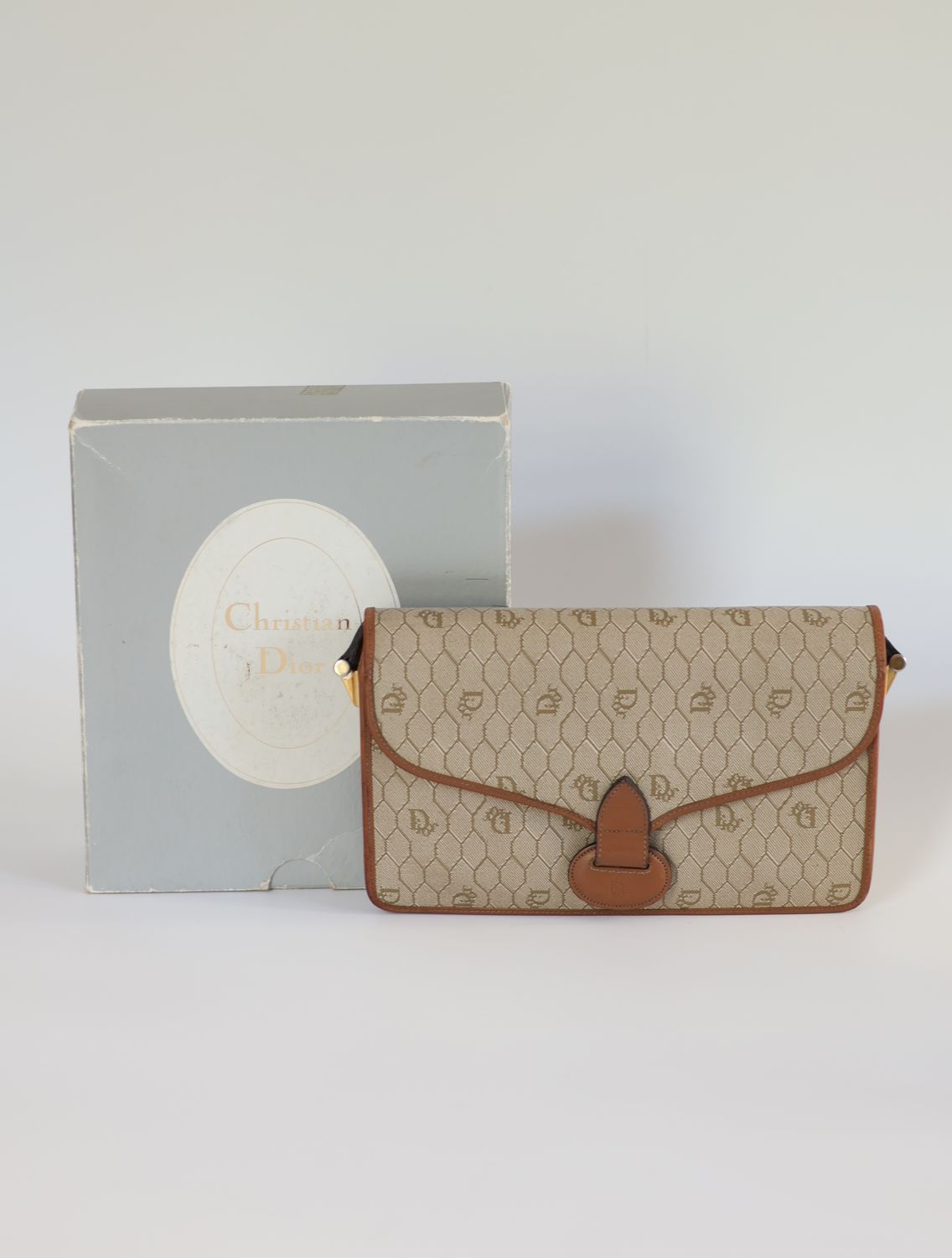 Christian Dior Honeycomb Canvas Bag