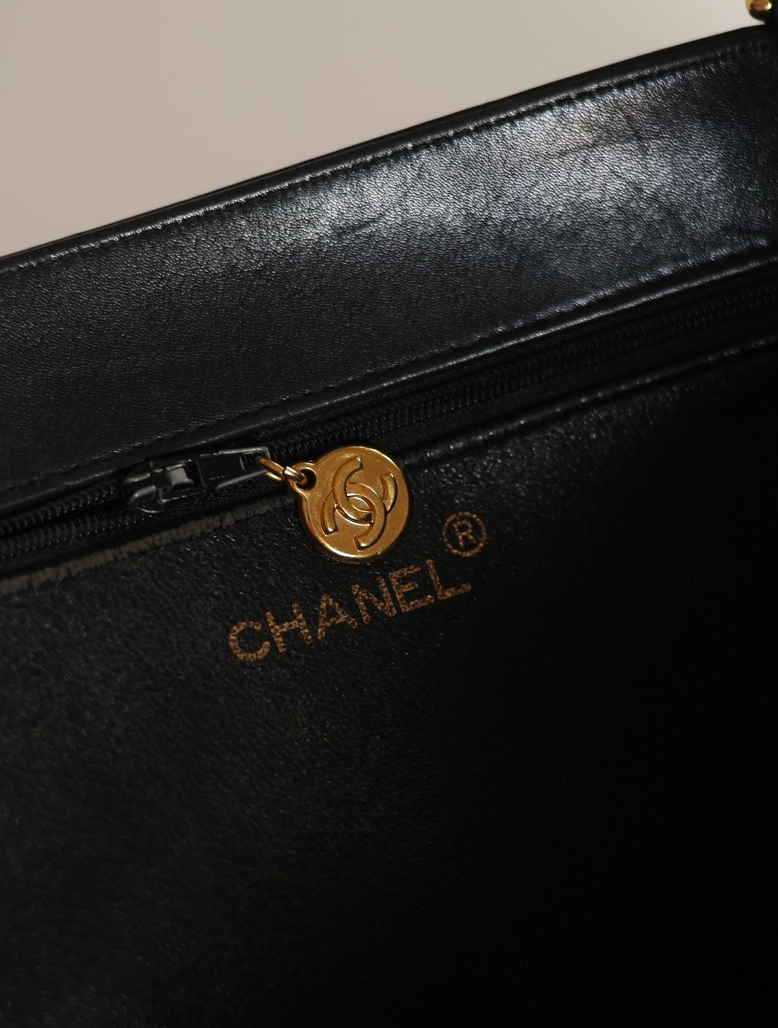 Chanel CC Logo Oversized Tote Bag
