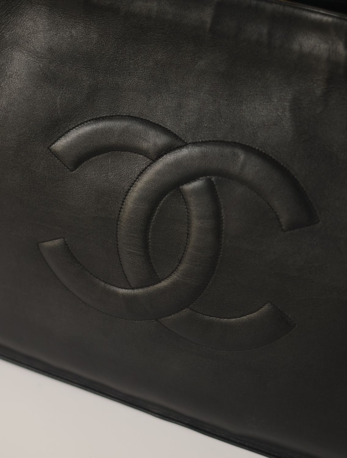 Chanel CC Logo Oversized Tote Bag
