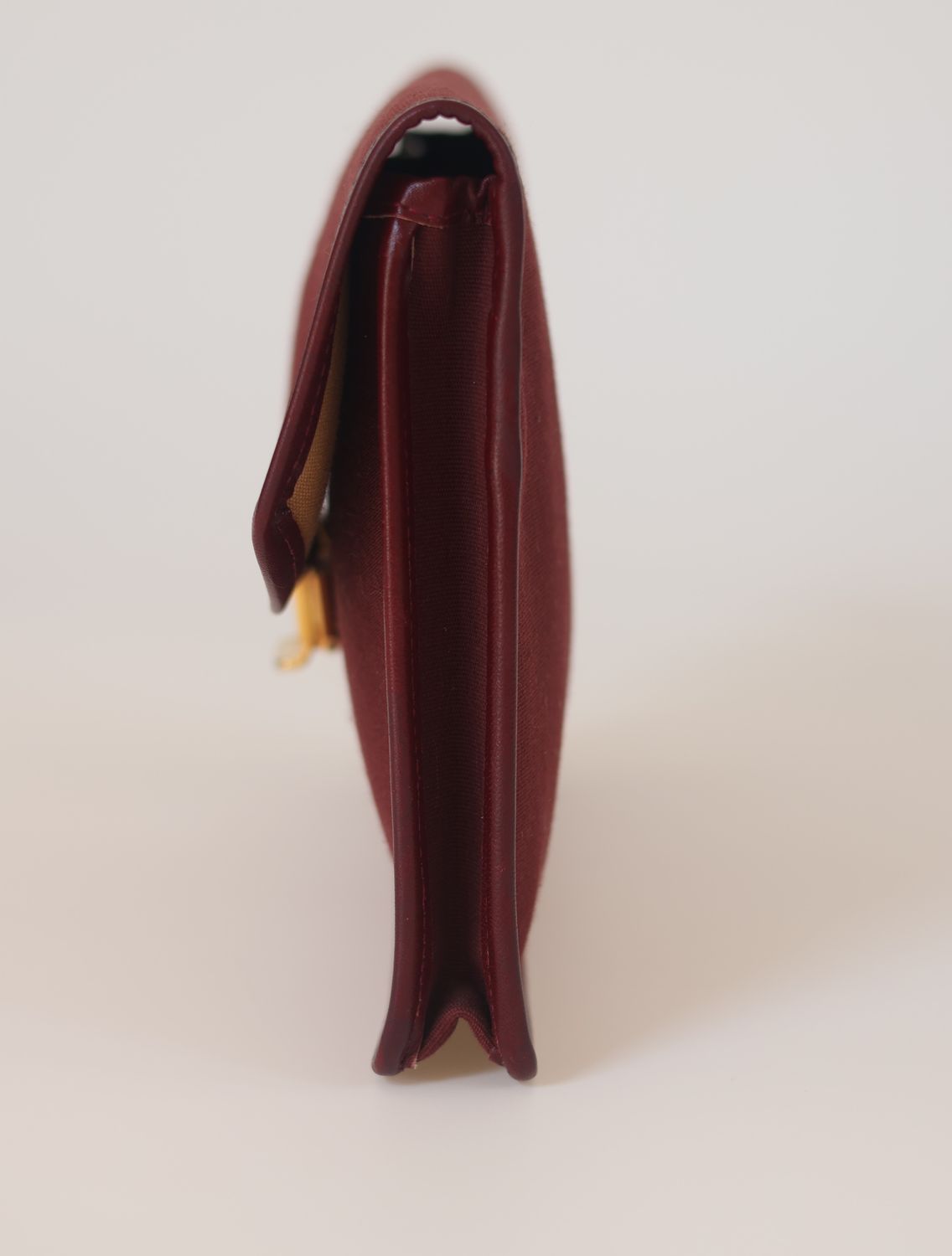 Celine Burgundy Canvas Clutch