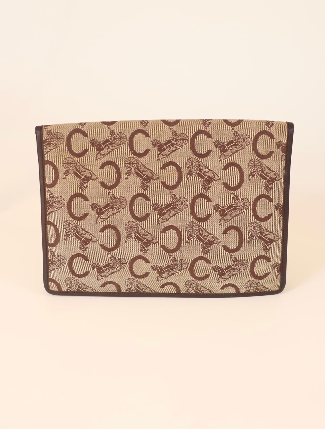 Celine Equestrian Monogram Clutch