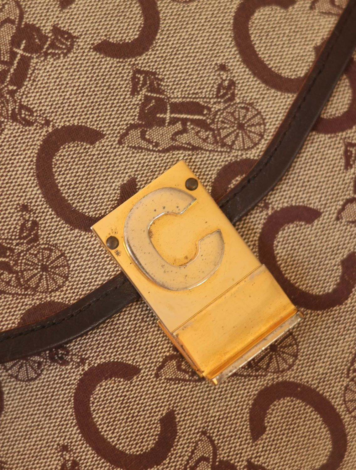 Celine Equestrian Monogram Clutch