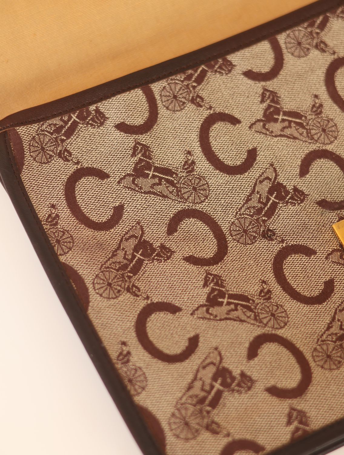 Celine Equestrian Monogram Clutch