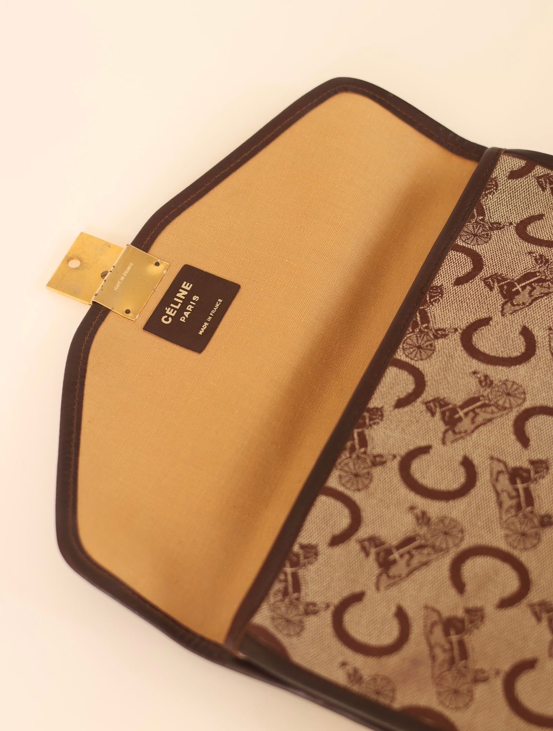 Celine Equestrian Monogram Clutch