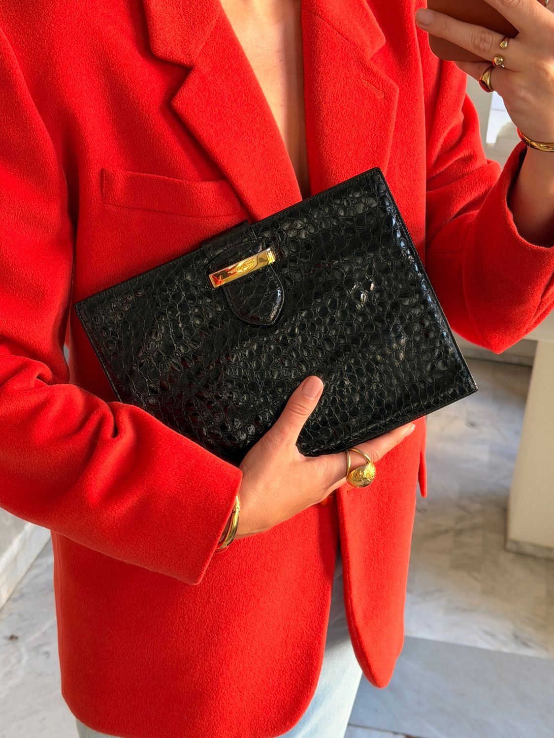 Ferragamo Patent Leather Bag