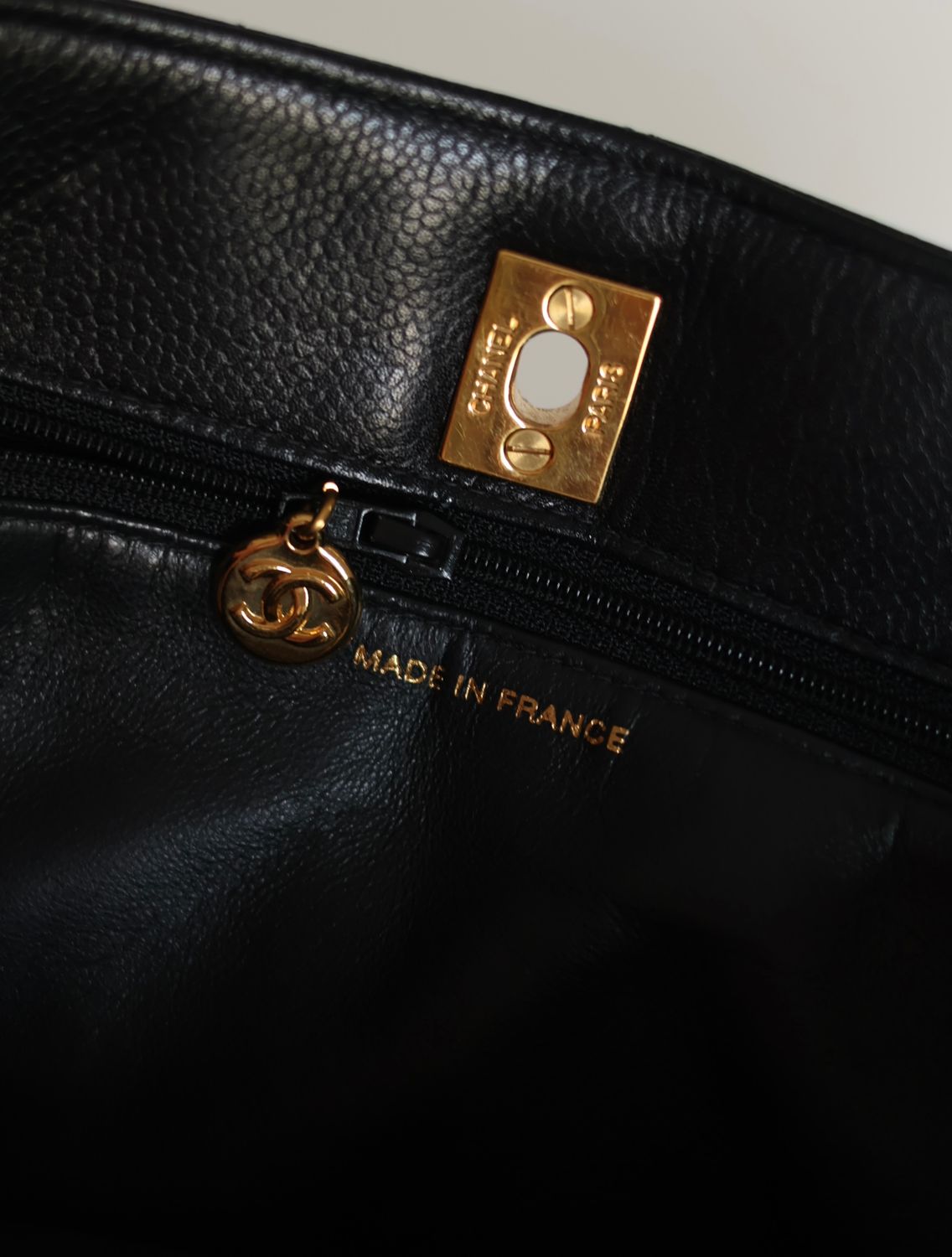 Chanel 24k Quilted Caviar Tote Bag