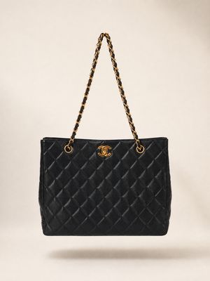 Chanel 24k Quilted Caviar Tote Bag