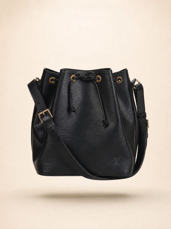 Louis Vuitton Noe PM Black Epi Bag