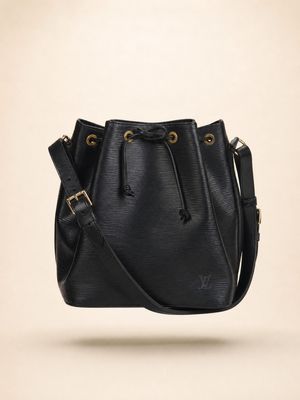 Louis Vuitton Noe PM Black Epi Bag