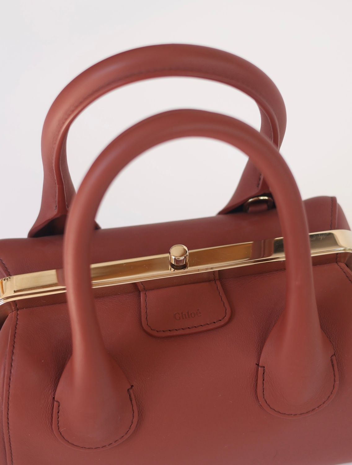 Chloé Joyce Frame Terracotta Bag