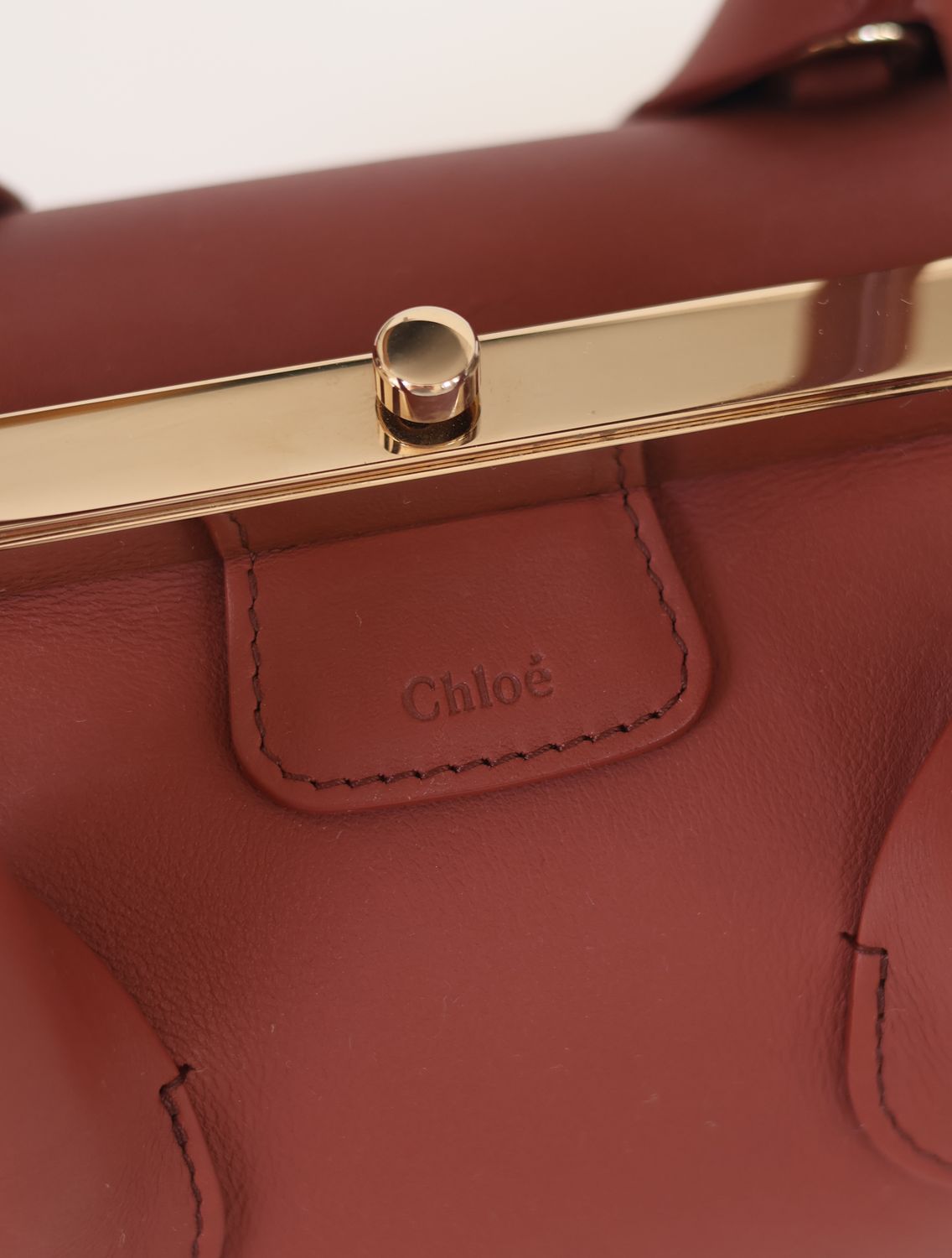 Chloé Joyce Frame Terracotta Bag