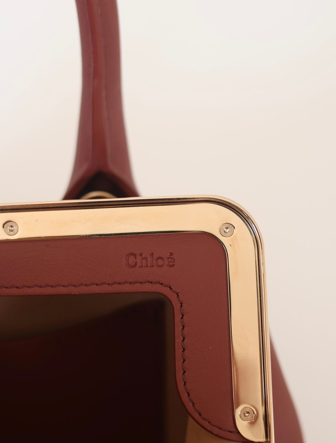 Chloé Joyce Frame Terracotta Bag