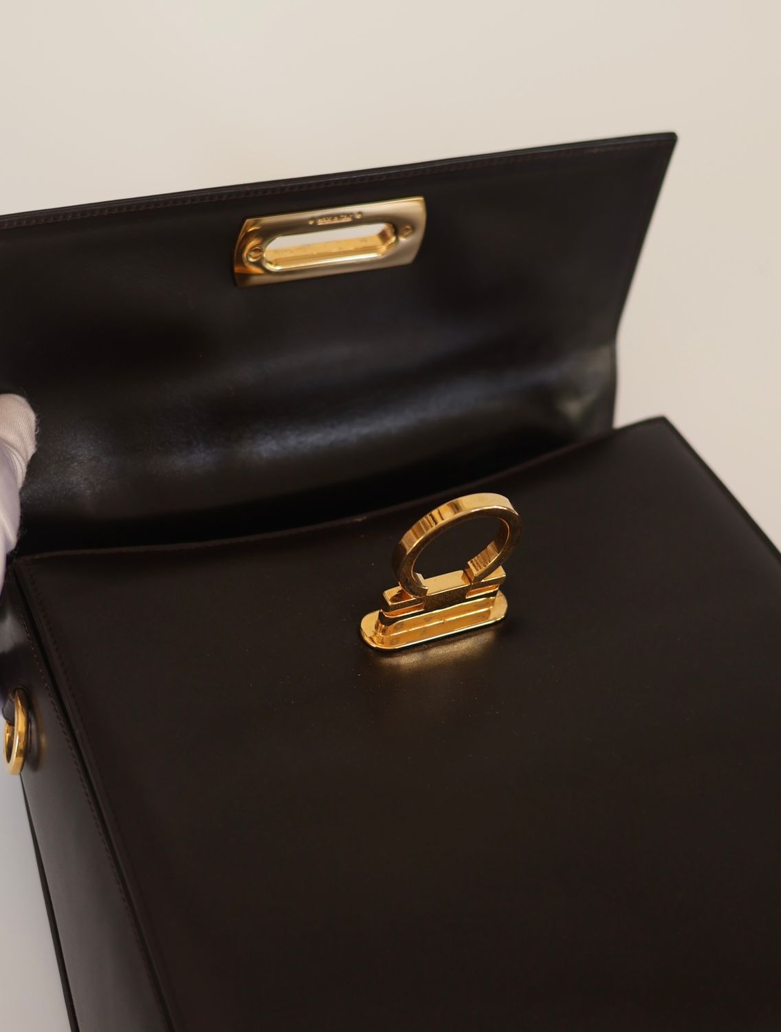 Salvatore Ferragamo Gancini Top Handle Bag