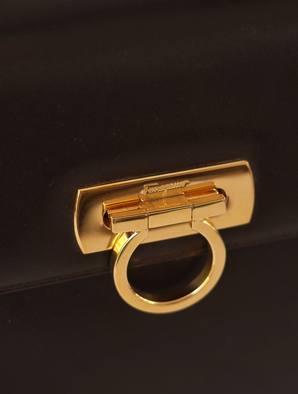 Salvatore Ferragamo Gancini Top Handle Bag